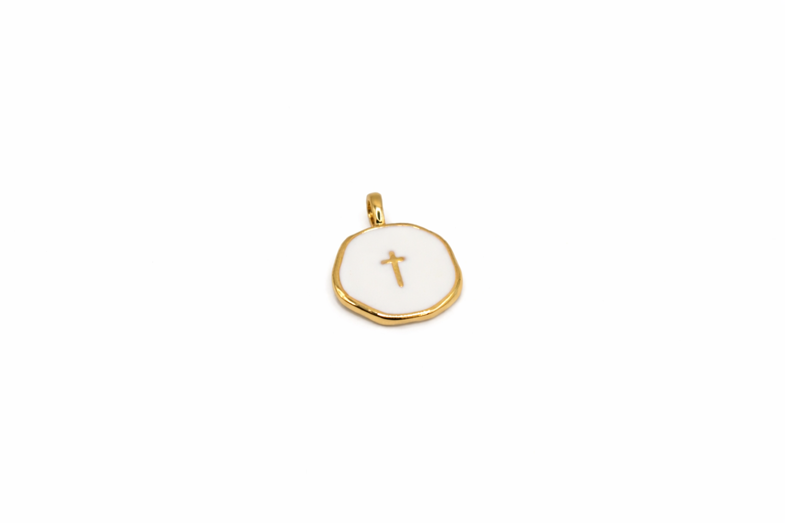 Enamel Cross Charm
