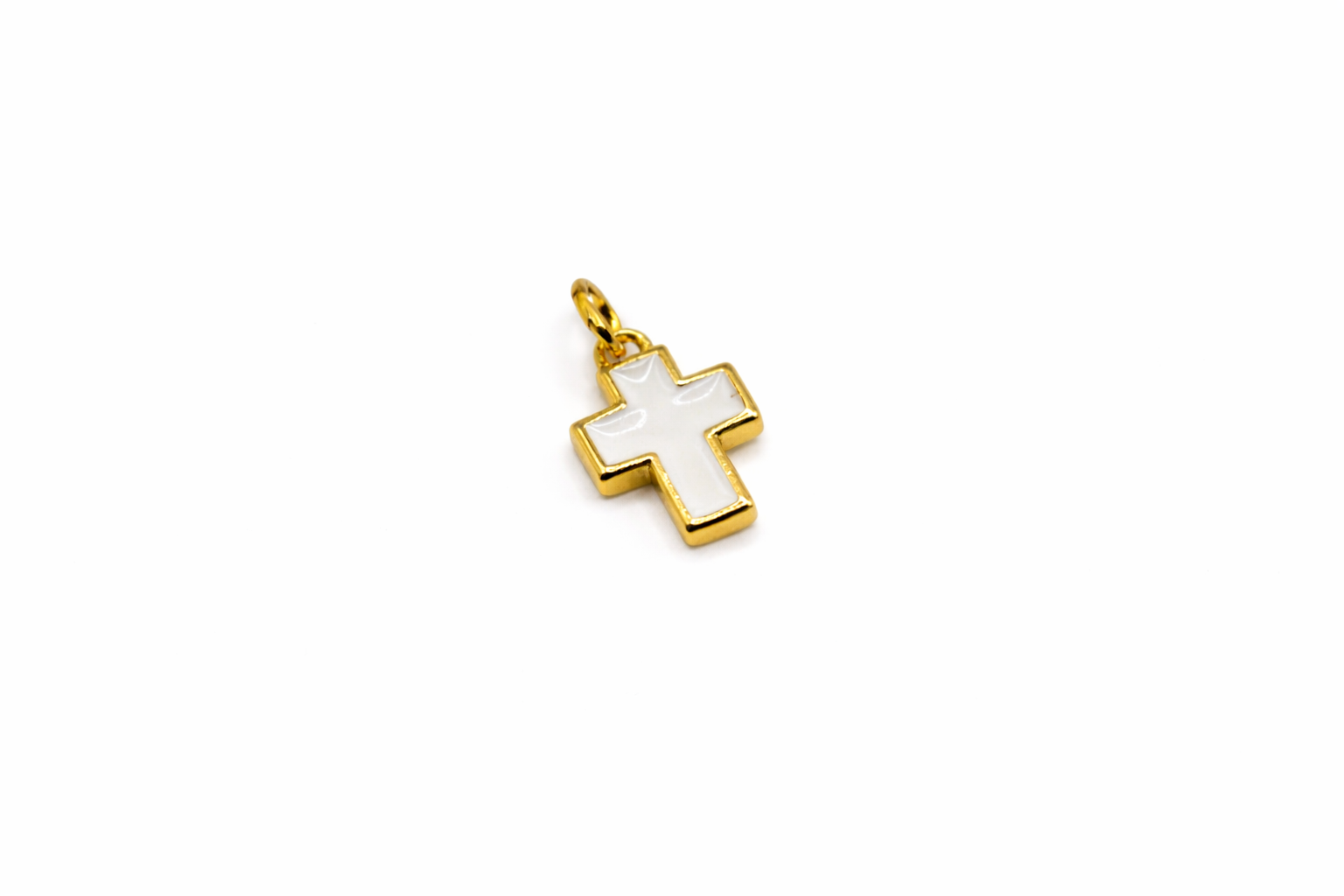 Color Filled Cross Charm